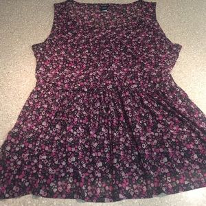 Floral flowy peplum shirt from Torrid